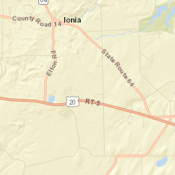 East Bloomfield New York Street Map