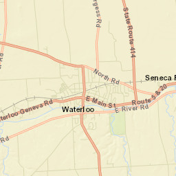 Waterloo New York Street Map