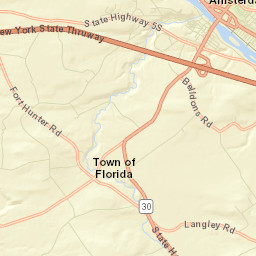 South Amsterdam New York Street Map