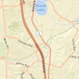 Round Lake New York Street Map