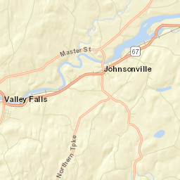 Valley Falls New York Street Map