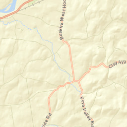 West Hoosick New York Street Map