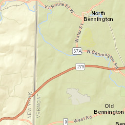 East Hoosick New York Street Map