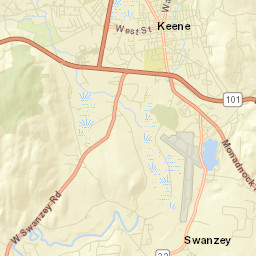 Cheshire County Street Map
