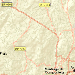 Santiago de Compostela Street Map