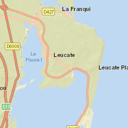 Leucate Street Map