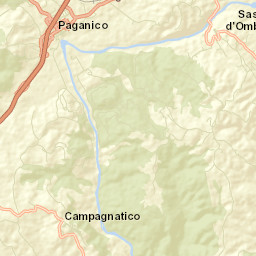 Campagnatico Street Map