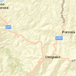 Cinigiano Street Map