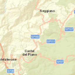 Seggiano Street Map