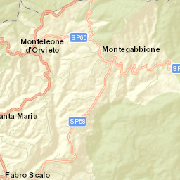 Montegabbione Street Map