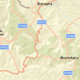 Montefalco Street Map