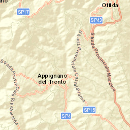 Castignano Street Map
