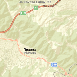 Pravets Street Map