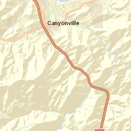 Canyonville Street Map