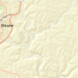 Elkader Street Map