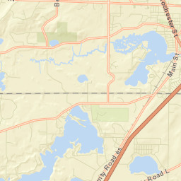 Potter Lake Street Map