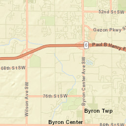 Byron Center Street Map