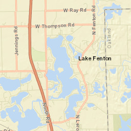Lake Fenton Street Map