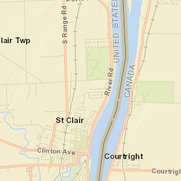 Saint Clair Street Map