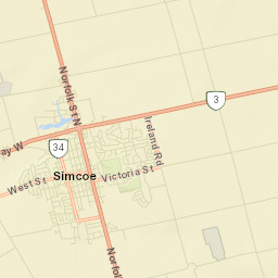 Simcoe Street Map