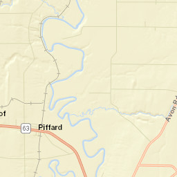 Piffard New York Street Map