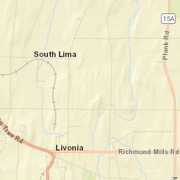 South Lima New York Street Map