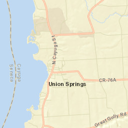 Union Springs New York Street Map