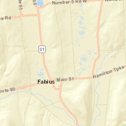 Fabius New York Street Map