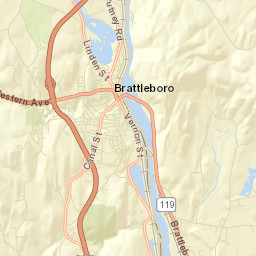 Brattleboro Street Map