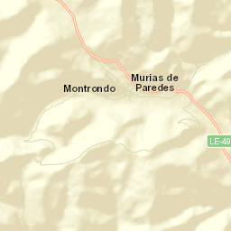 Murias de Paredes Street Map