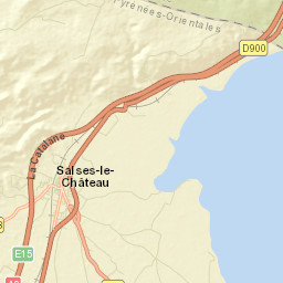 Salses-le-Château Street Map