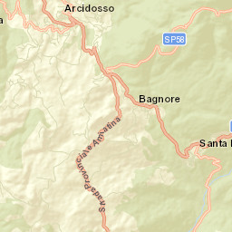 Arcidosso Street Map