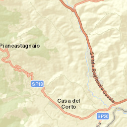 Piancastagnaio Street Map