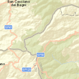 San Casciano dei Bagni Street Map