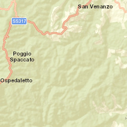 San Venanzo Street Map