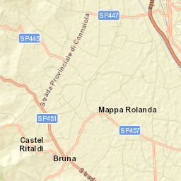 Castel Ritaldi Street Map