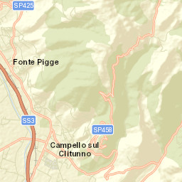 Campello sul Clitunno Street Map