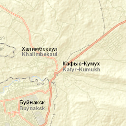 Buynakskiy Rayon Street Map