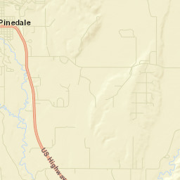 Pinedale Street Map