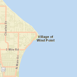 Wind Point Street Map