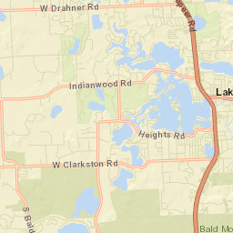 Lake Orion Street Map