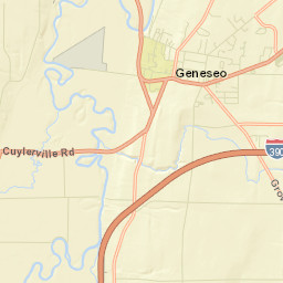 Geneseo New York Street Map