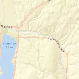 Honeoye New York Street Map