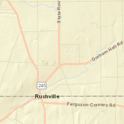 Rushville New York Street Map