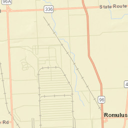 Romulus New York Street Map