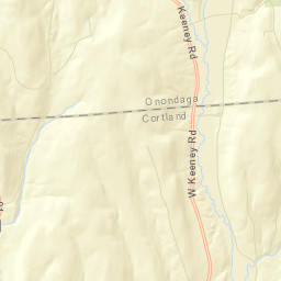 Keeney New York Street Map