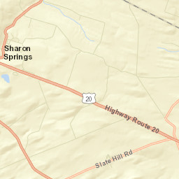 Sharon New York Street Map