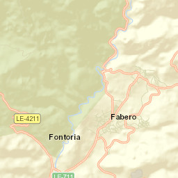 Fabero Street Map