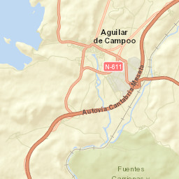 Aguilar de Campoo Street Map
