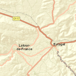 Estagel Street Map